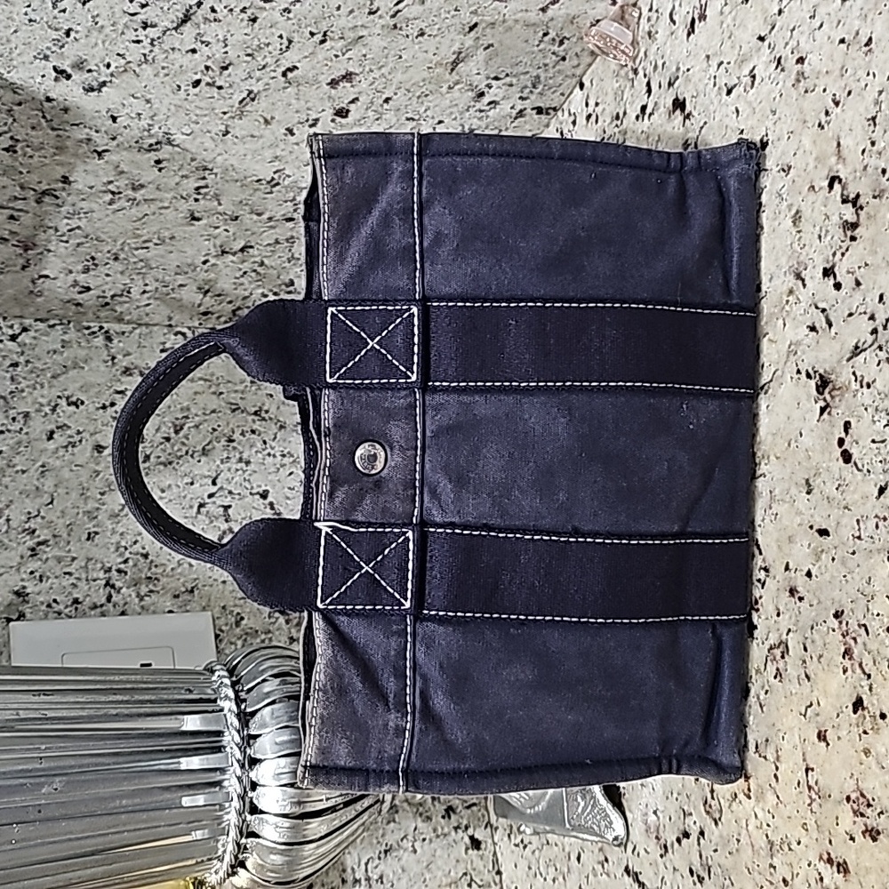 Hermes blue Tote 12x8x3 inches